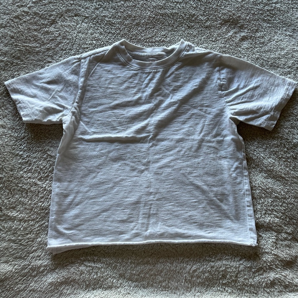 white crop top